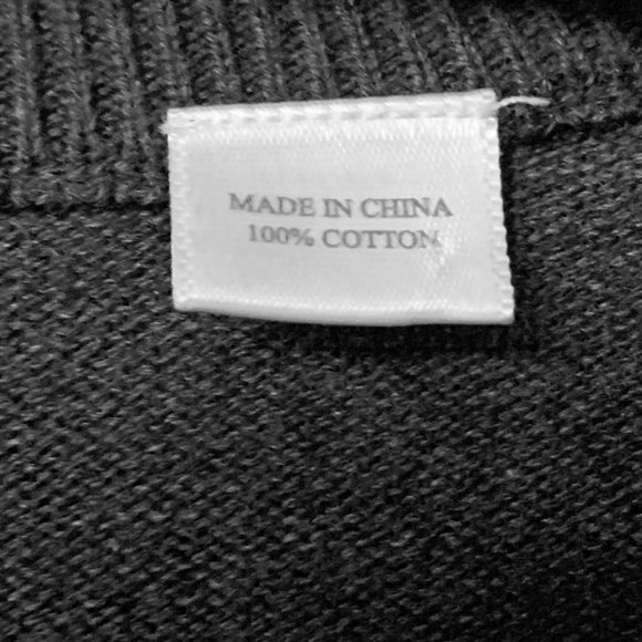 Southern Tide Charcoal‎ Gray 100% Cotton V-Neck Pullover Sweater - Picture 4 of 10